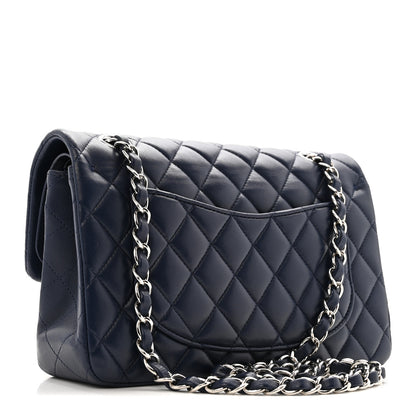 Chanel Lambskin Quilted Small Double Flap Blue 3 of 13