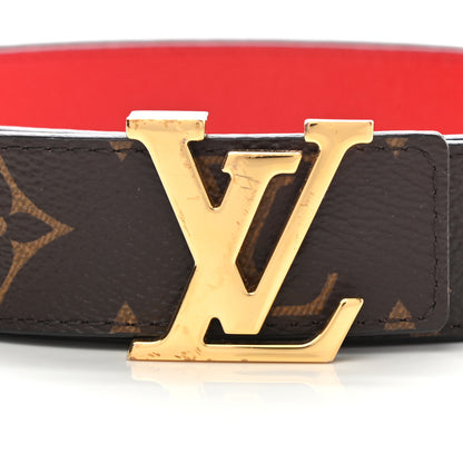 Louis Vuitton Monogram 30mm LV Initiales Reversible Belt 85 34 Coquelicot 4 of 7