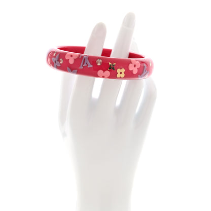 Louis Vuitton Resin Swarovski Large Inclusion Bracelet GM Rose Pop 2 of 5