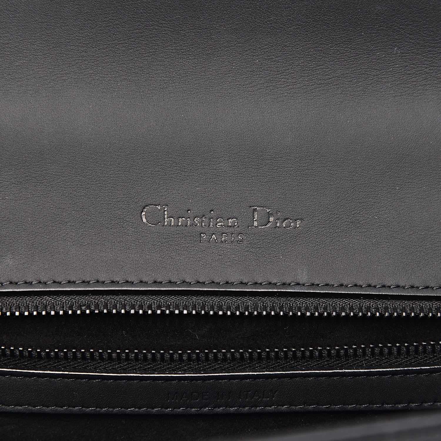 Christian Dior Ultra Matte Calfskin Small Diorama Flap Bag White Black 6 of 12