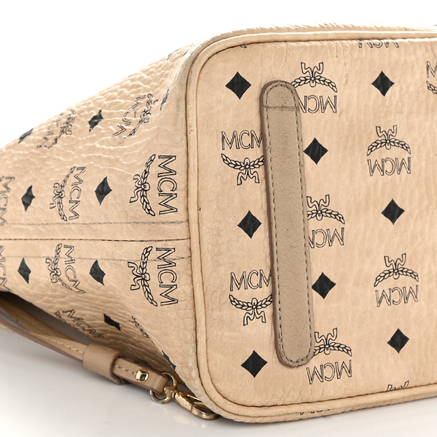 MCM Visetos Medium Liz Reversible Shopper Tote Beige 11 of 16