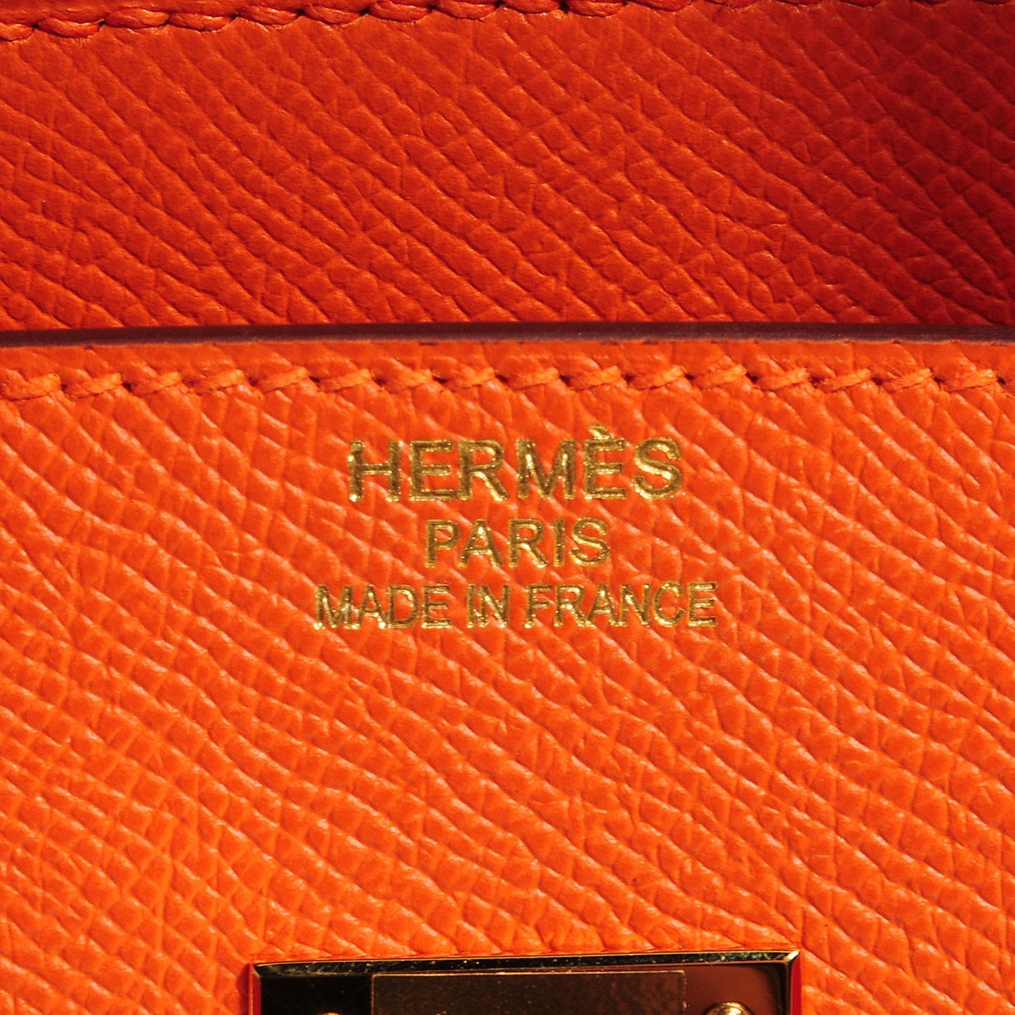 Epsom Birkin 35 Orange
