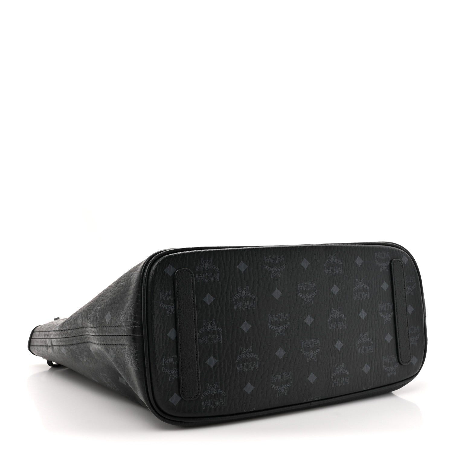 MCM Visetos Medium Liz Reversible Shopper Tote Black 7 of 18