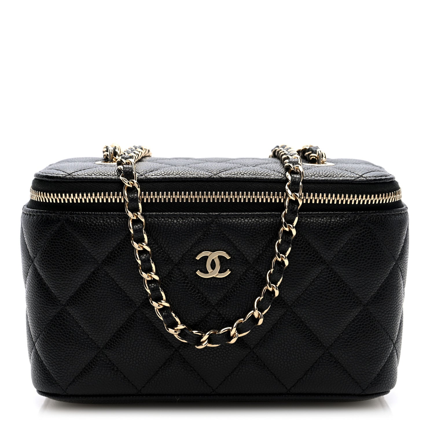 Chanel Caviar Quilted Small Vanity Case With Chain Black 1 of 10