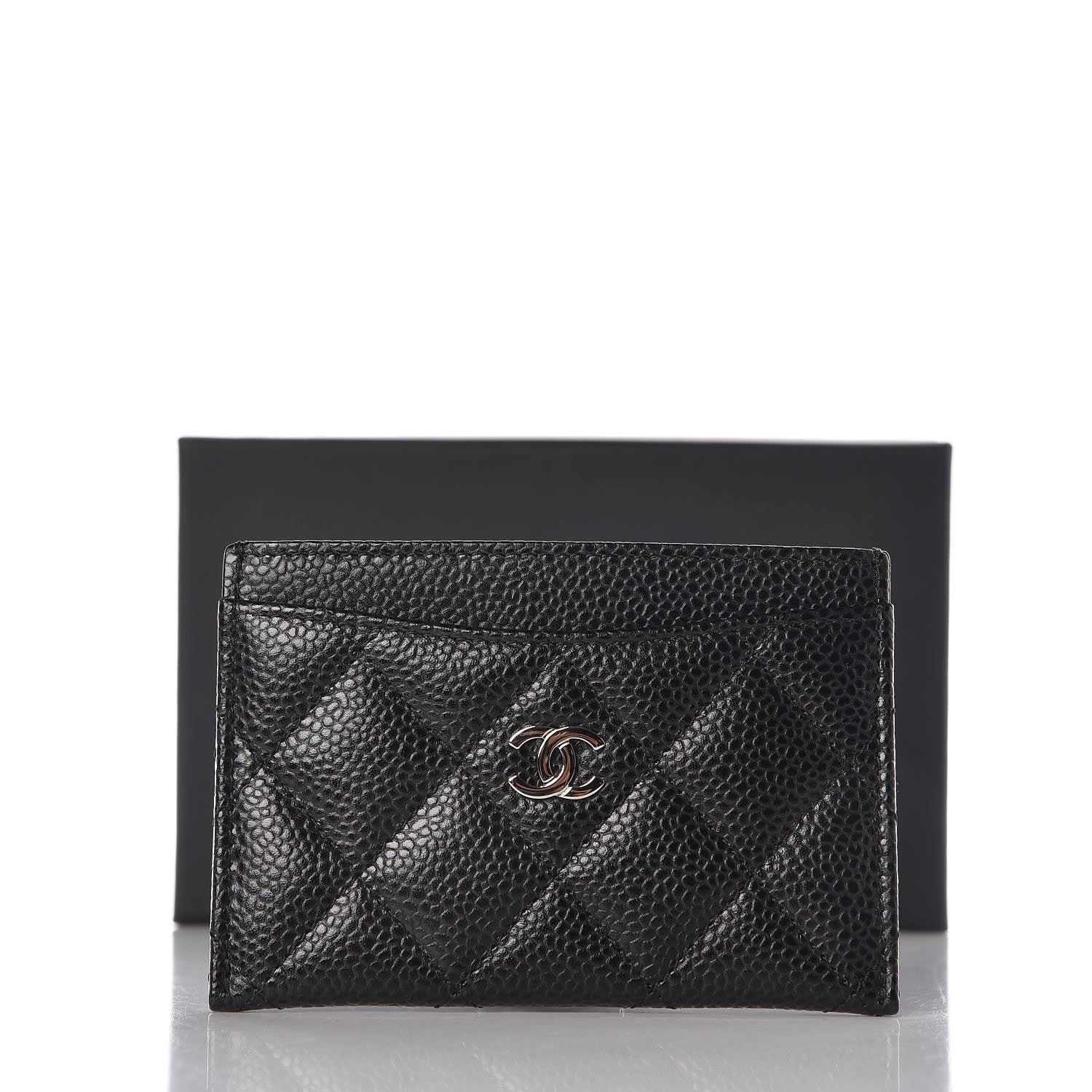 Chanel Caviar Quilted Card Holder Black 9 of 9