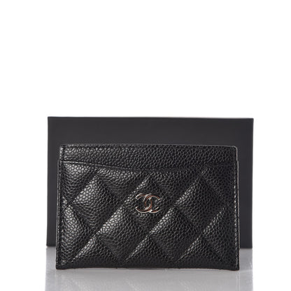 Chanel Caviar Quilted Card Holder Black 9 of 9