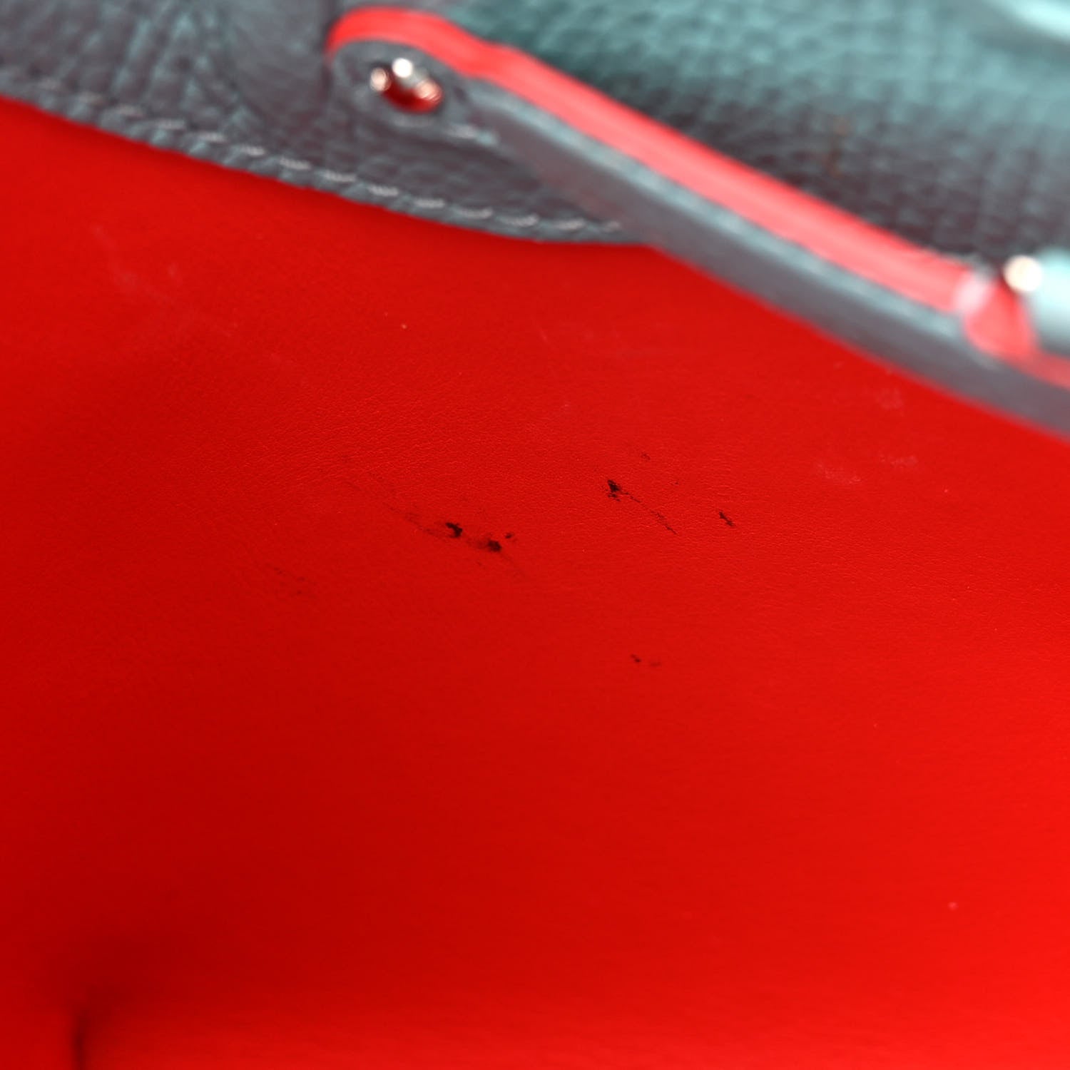 Louis Vuitton Taurillon Capucines GM Ciel Rubis 10 of 14