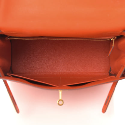 Hermes Evercolor Kelly Retourne 28 Orange 5 of 15