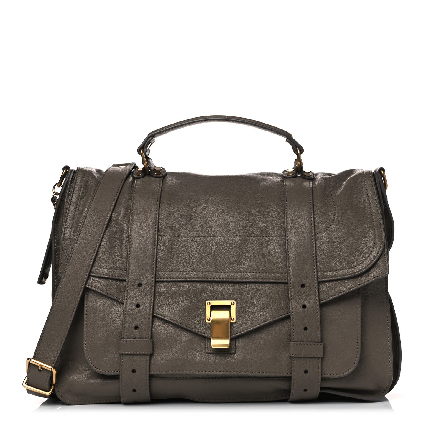 Lambskin Large PS1 Satchel Smoke