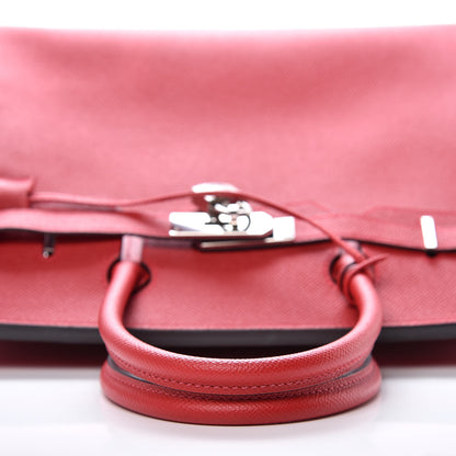Hermes Epsom Horseshoe Birkin 30 Rouge Casaque Gris Mouette 7 of 36