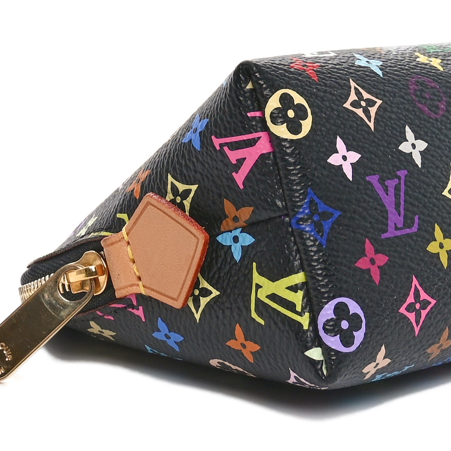 Monogram Multicolor Cosmetic Pouch Black Grenade