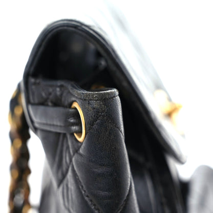 Chanel Lambskin Quilted Backpack Black 10 of 24