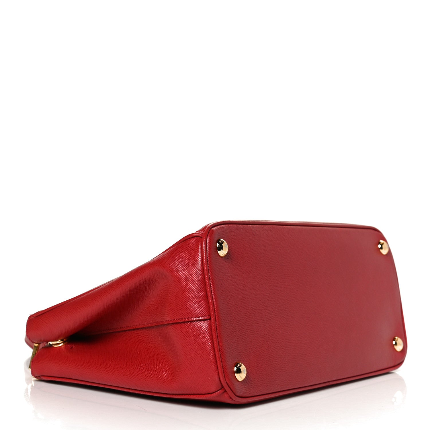 Prada Saffiano Small Galleria Double Zip Tote Fuoco 4 of 12
