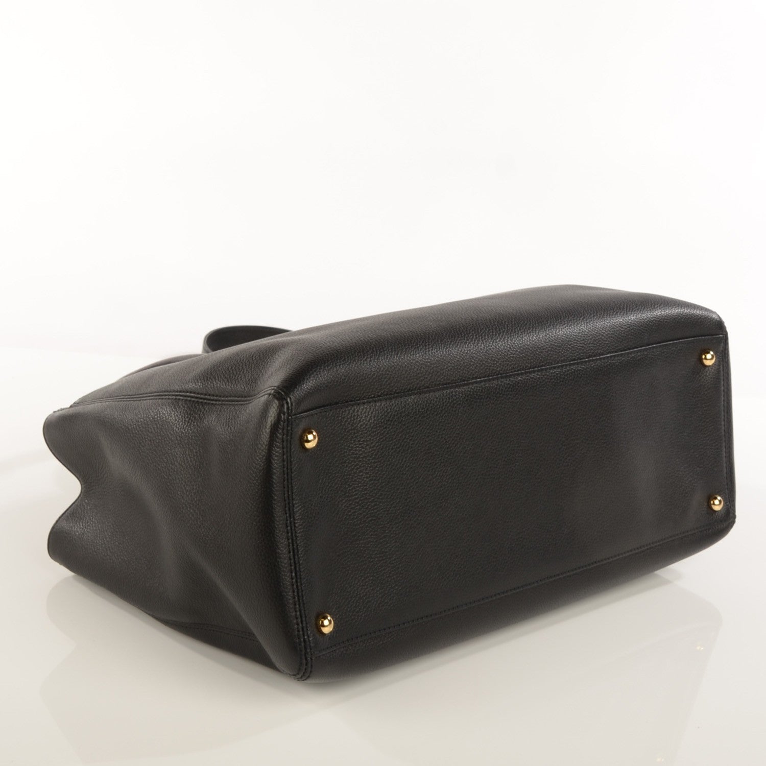 Chanel Calfskin Cerf Executive Shopper Tote Black 5 of 9