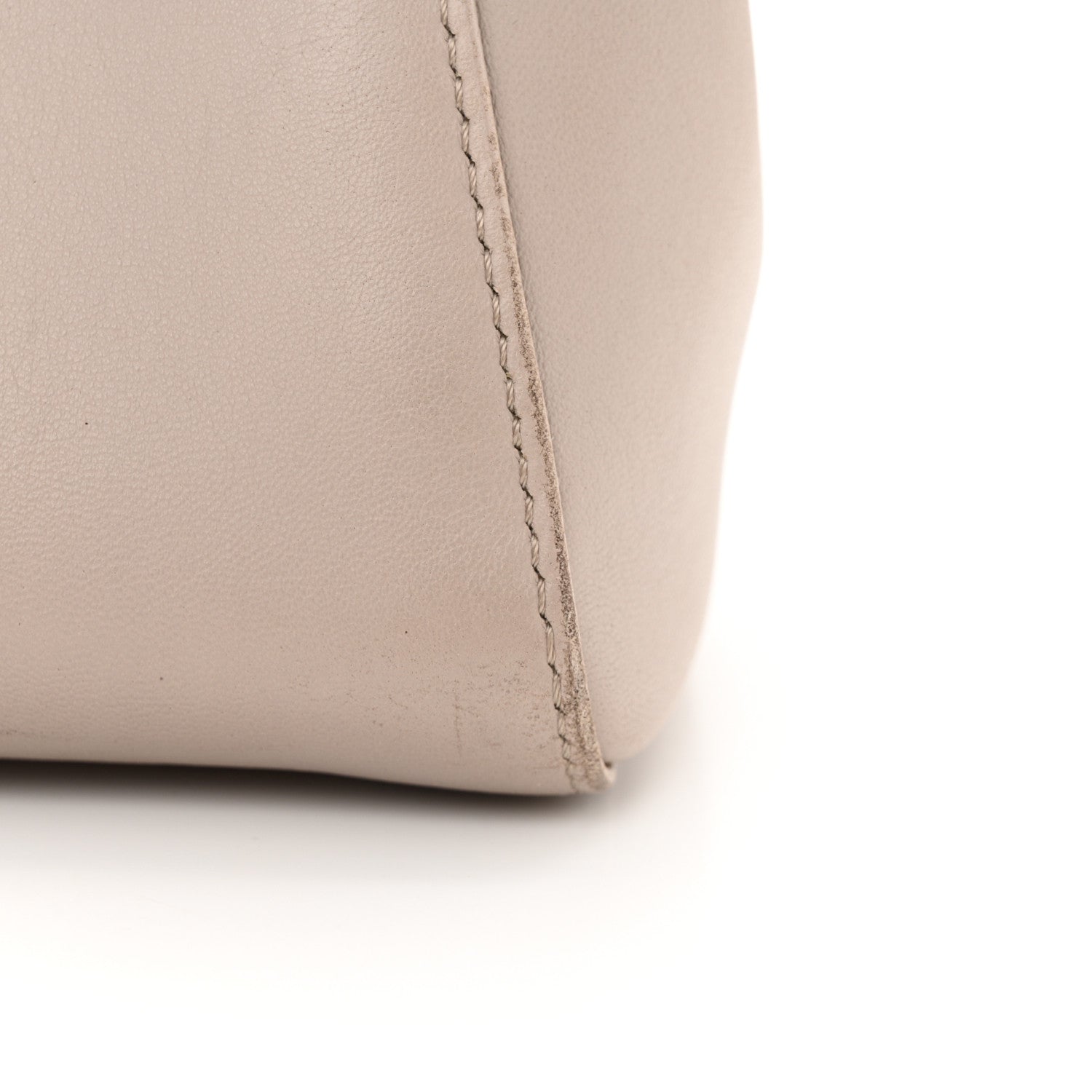 Fendi Nappa Colorblock Mini Peekaboo Iconic Satchel Grigio Polvere Carbone Bloody Mary 14 of 18