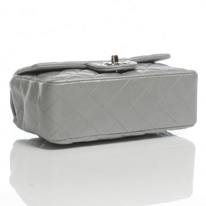 Chanel Lambskin Quilted Mini Flap Silver 4 of 8