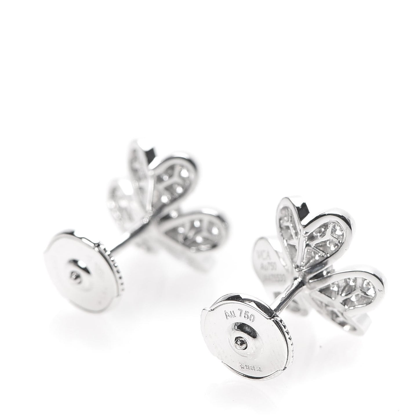 18K White Gold Diamond Mini Frivole Pave Earrings