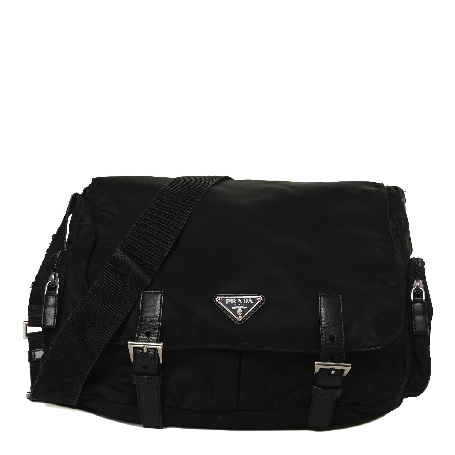 Prada Tessuto Nylon Vela Messenger Bag Black 1 of 13