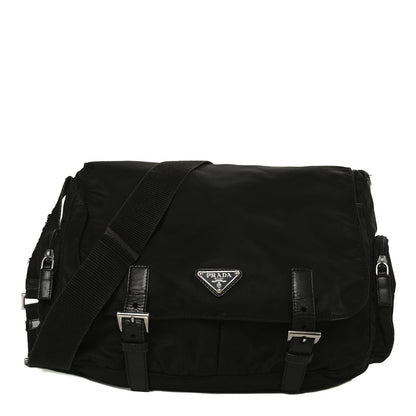 Prada Tessuto Nylon Vela Messenger Bag Black 1 of 13