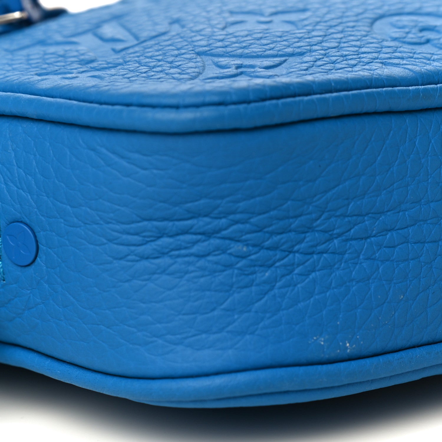 Louis Vuitton Taurillon Monogram Pochette Volga Blue 10 of 11