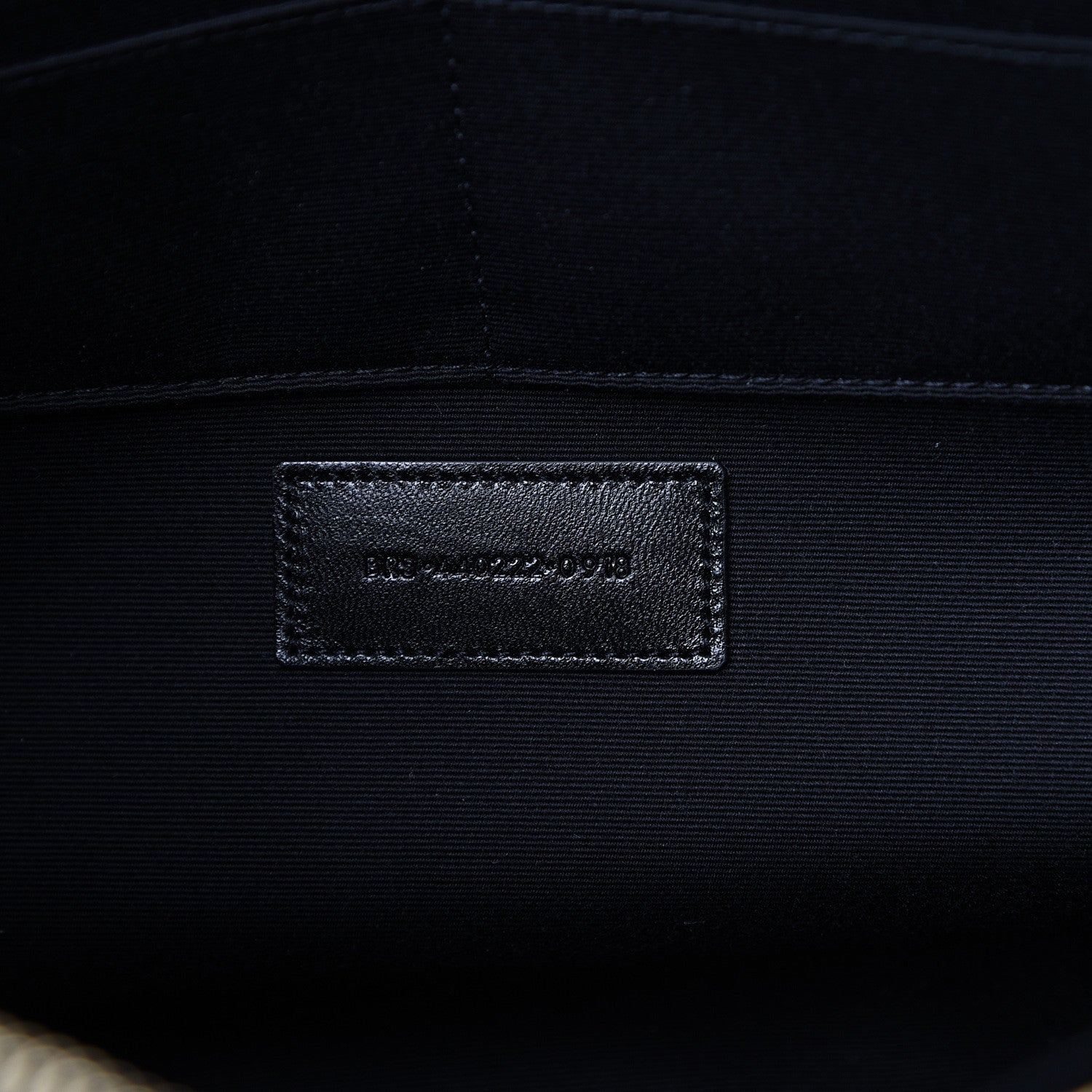 Saint Laurent Calfskin Matelasse Chevron Monogram Document Holder Black 6 of 7