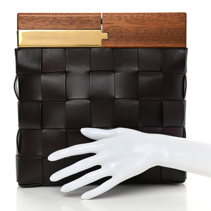Bottega Veneta Nappa Intrecciato The Snap Clutch Grape 2 of 9