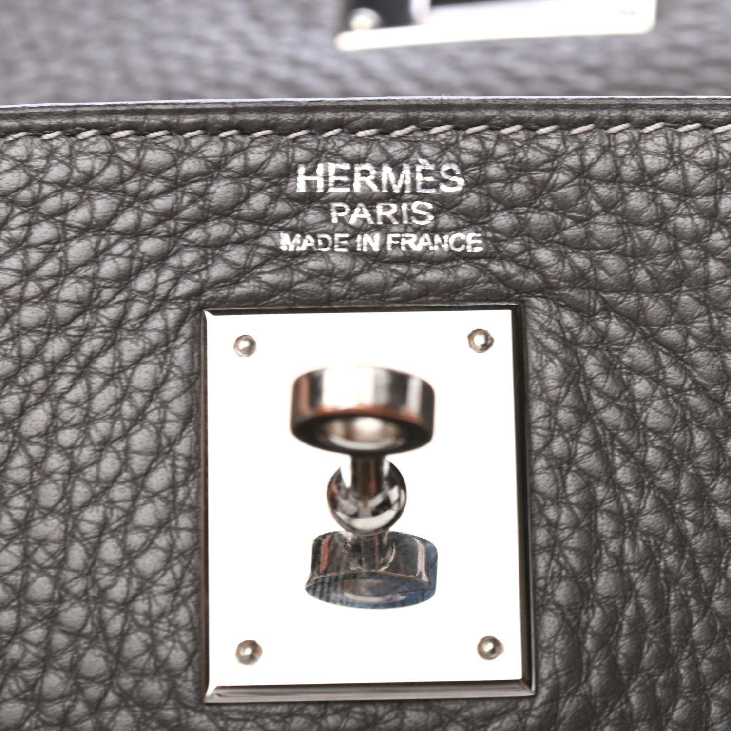 Hermes Taurillon Clemence Kelly Retourne 32 Graphite 6 of 8