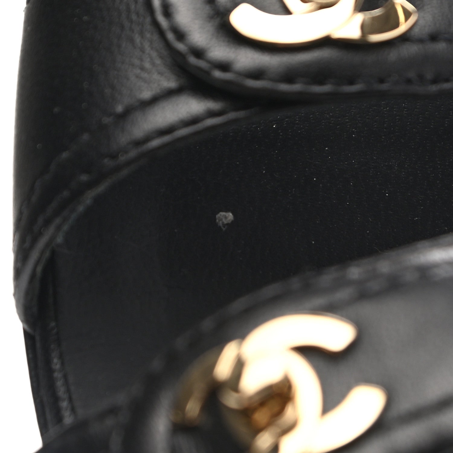 Chanel Lambskin Logo CC Turnlock Sandals 40 Black 13 of 15