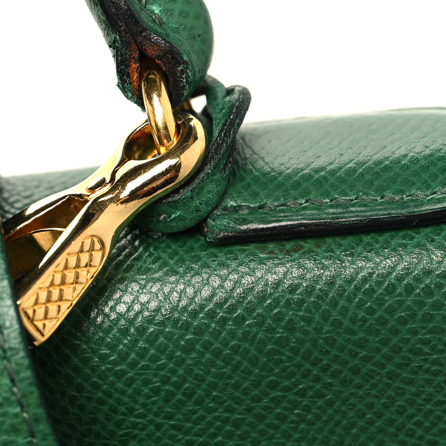 Hermes Courchevel Kelly Retourne 32 Vert Bengale 13 of 13