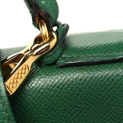 Hermes Courchevel Kelly Retourne 32 Vert Bengale 13 of 13