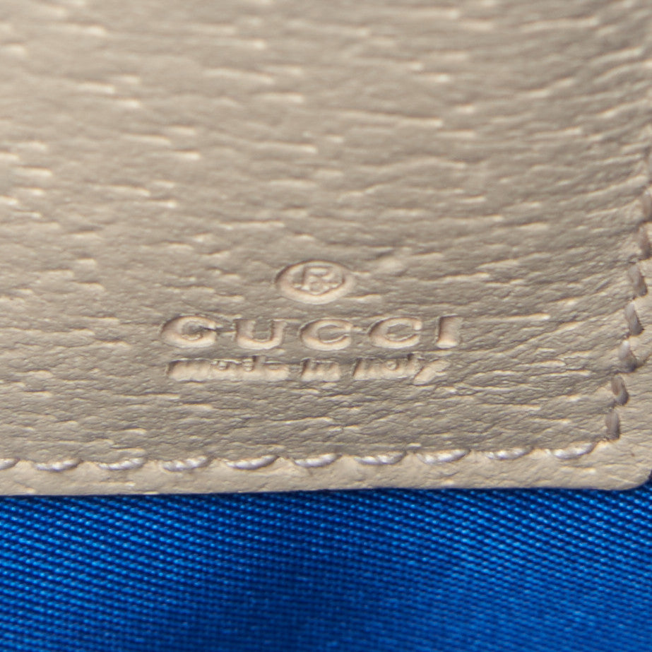 Gucci Econyl Nylon Monogram Off The Grid Zip Pouch Orient Blue New Plaster 7 of 7