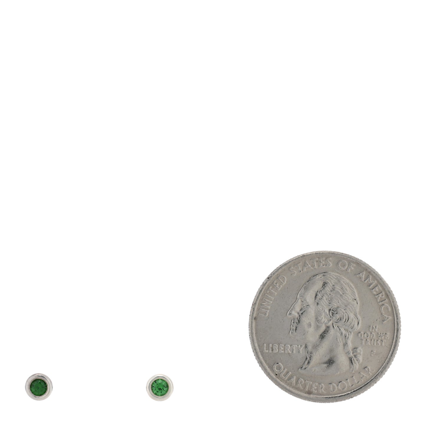 Sterling Silver Tsavorite Color By The Yard Earrings