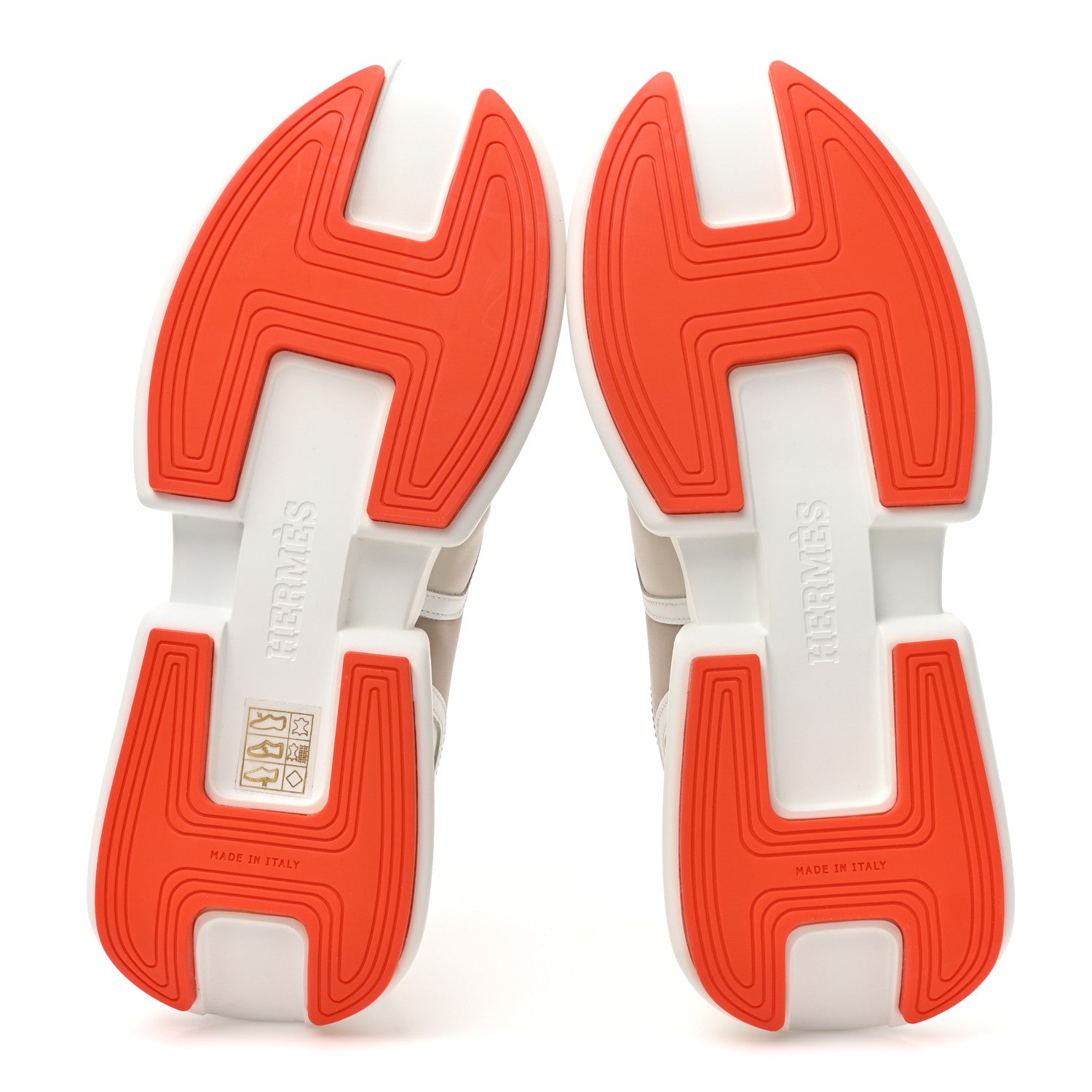 Hermes Calfskin Womens Giga Sneakers 37 Multicolor White Gomma 7 of 11