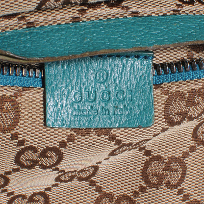 Gucci GG Monogram Web Double Pocket Belt Bag Turquoise 7 of 9