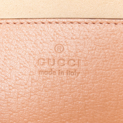 Gucci Monogram Textured Dollar Calfskin Small Ophidia Dome Shoulder Bag Cloche Rose Pink 6 of 13