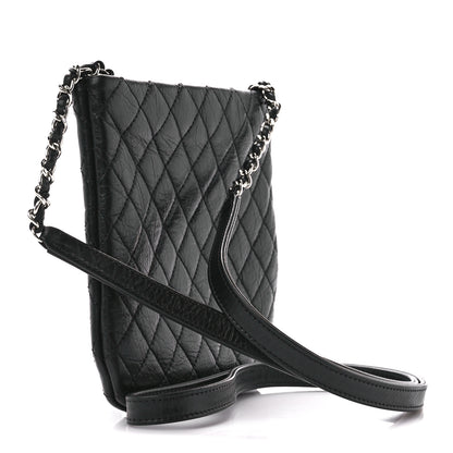 Chanel Aged Calfskin Quilted Crossbody Bag Black 3 of 13