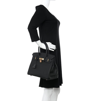 Hermes Togo Birkin 30 Black 2 of 12