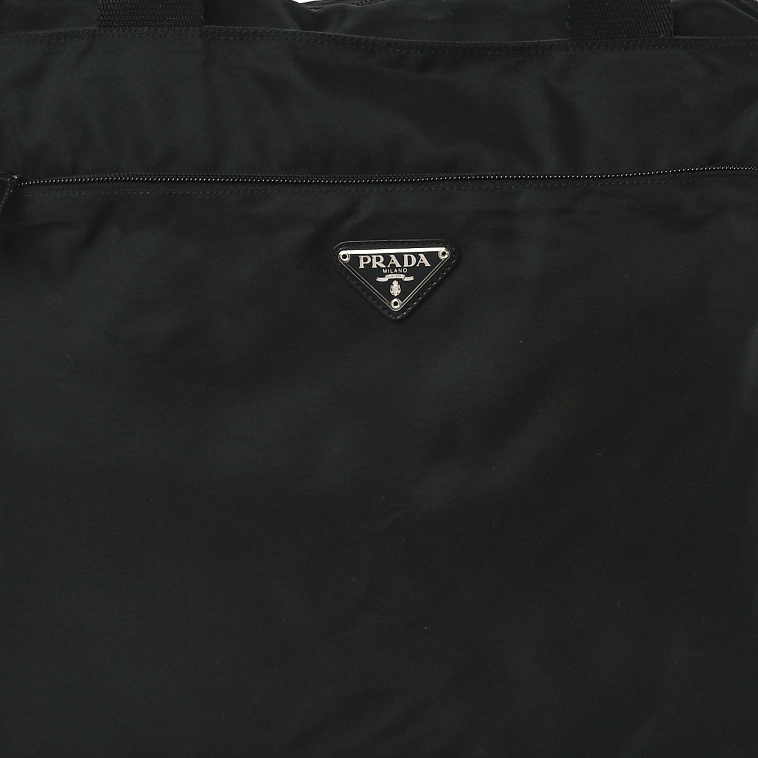 Prada Nylon Vela Large Zip Tote Black 8 of 11