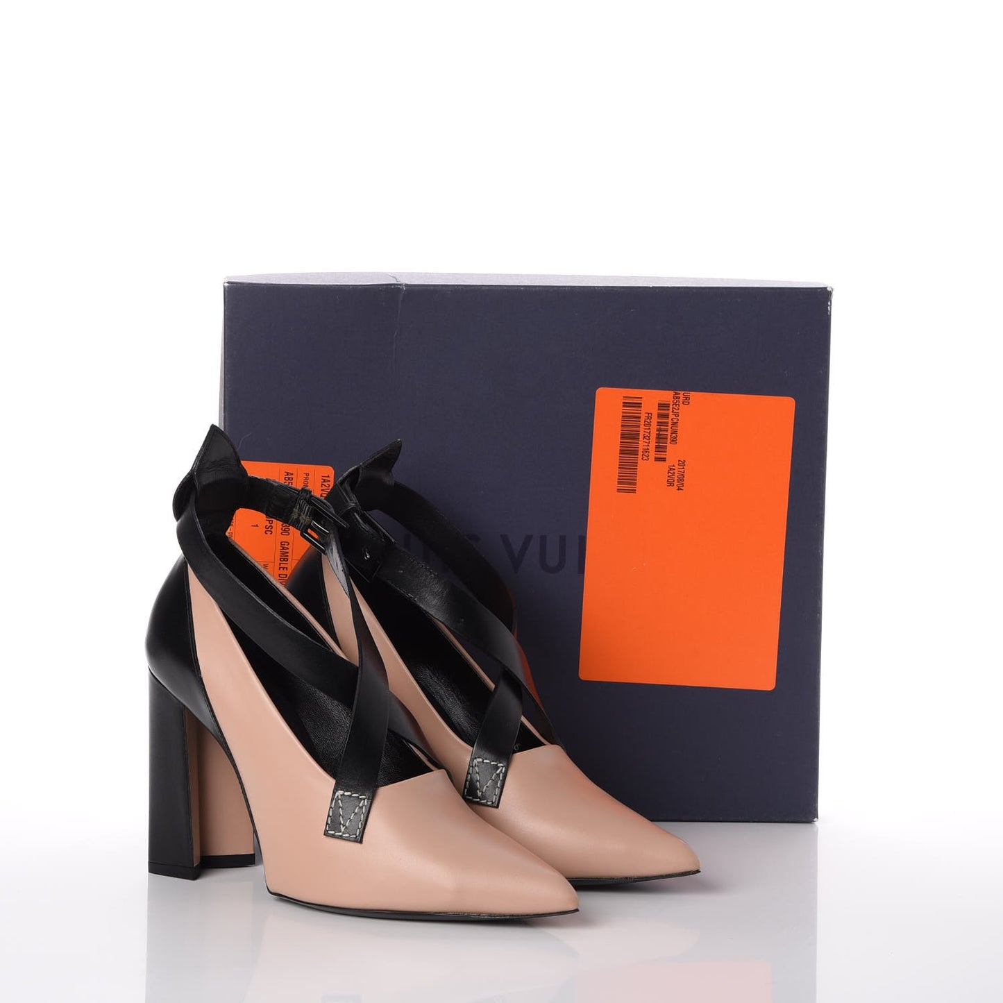 Calfskin Gamble Diva Pumps 39 Nude