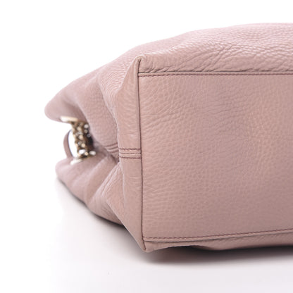 Gucci Pebbled Calfskin Medium Soho Chain Shoulder Bag Dark Cipria 7 of 10
