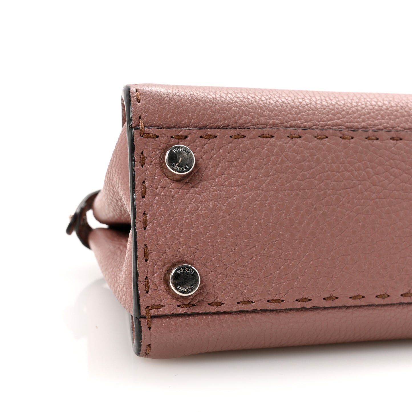 Cuoio Romano Selleria Bi-Color Mini Peekaboo Iconic Satchel English Rose Camelia