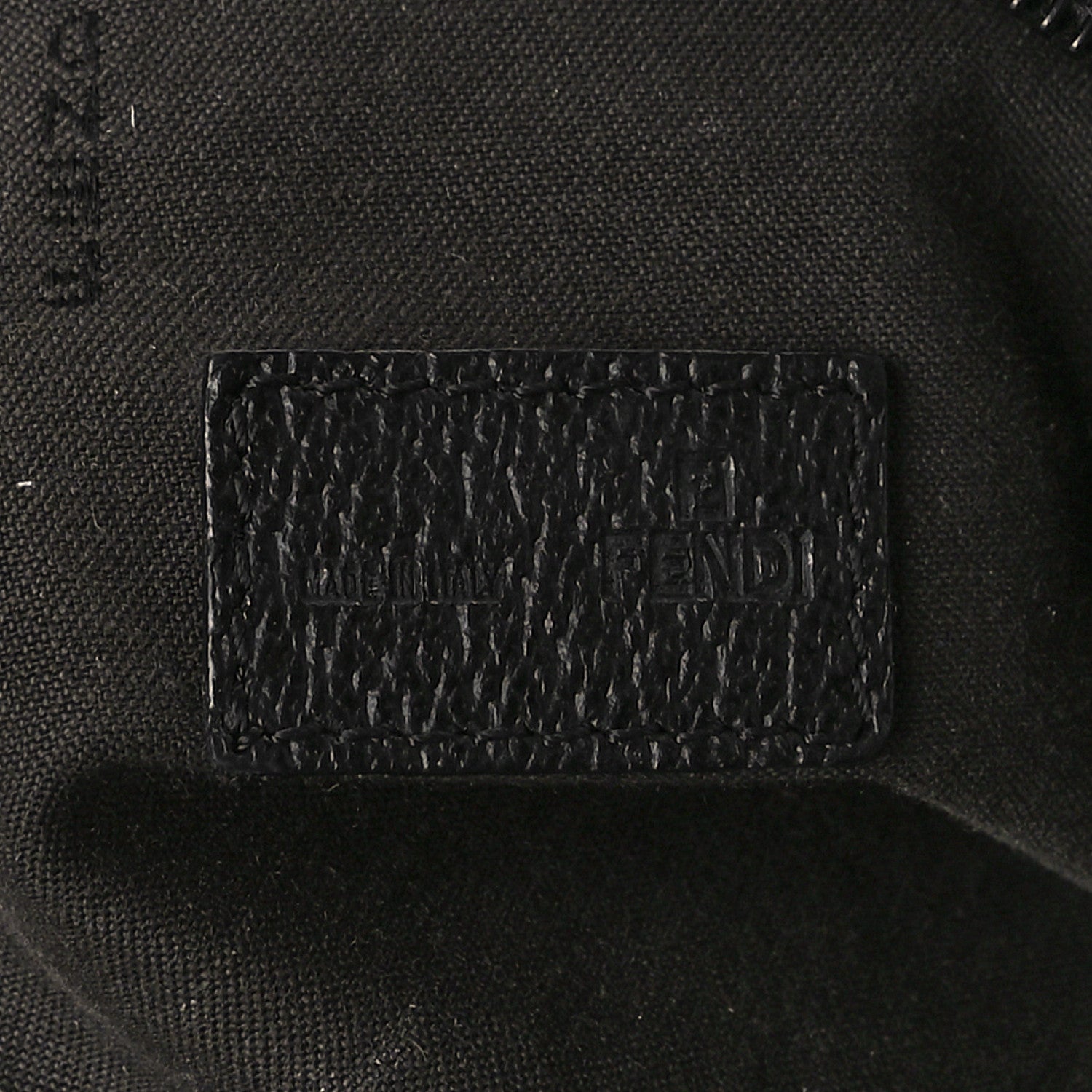 Fendi Zucca Cinghiale Zip Code Shopping Tote Black 5 of 9