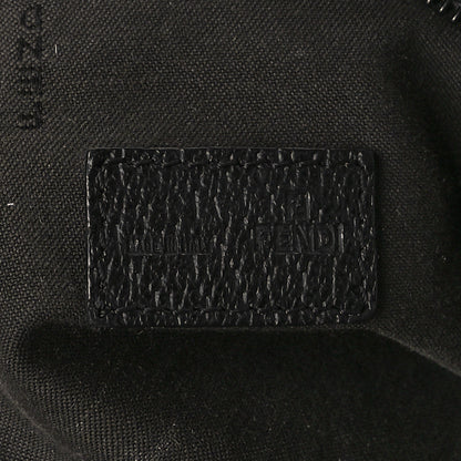 Fendi Zucca Cinghiale Zip Code Shopping Tote Black 5 of 9