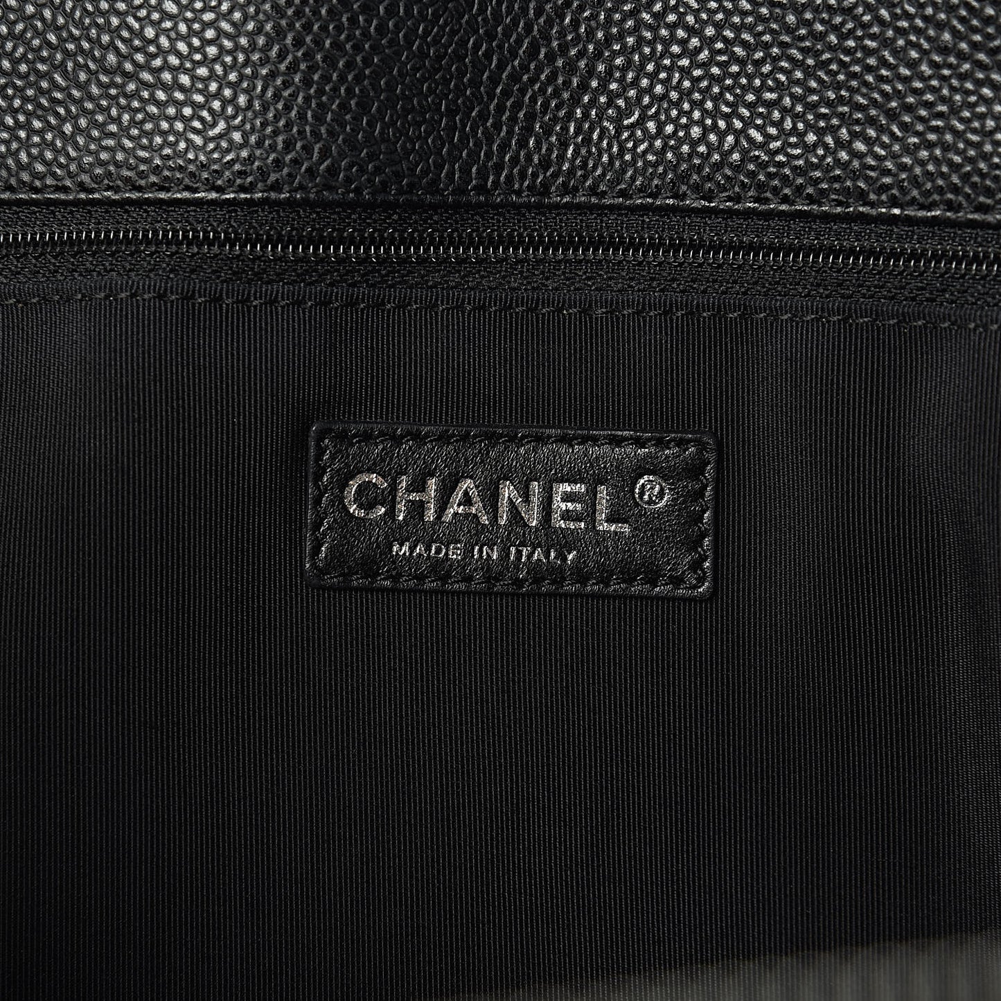 Soft Caviar Quilted CC Timeless Tote Black