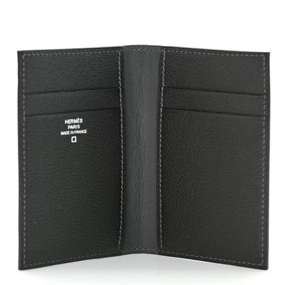 Hermes Matte Alligator MC2 Euclide Card Holder Graphite 5 of 9