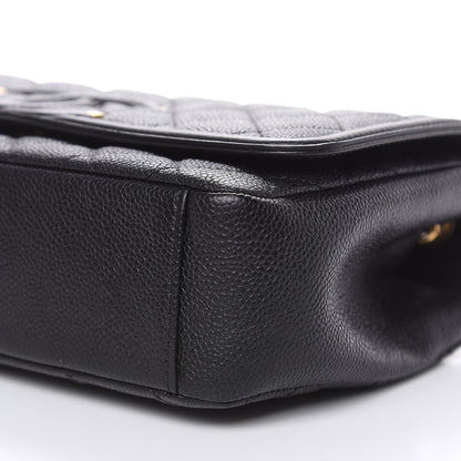 Chanel Caviar Quilted Medium CC Filigree Flap Black 9 of 11