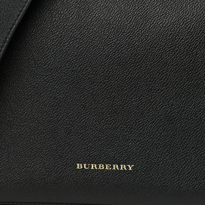 Burberry Soft Grain Calfskin House Check Small Helmsley Crossbody Black 8 of 13