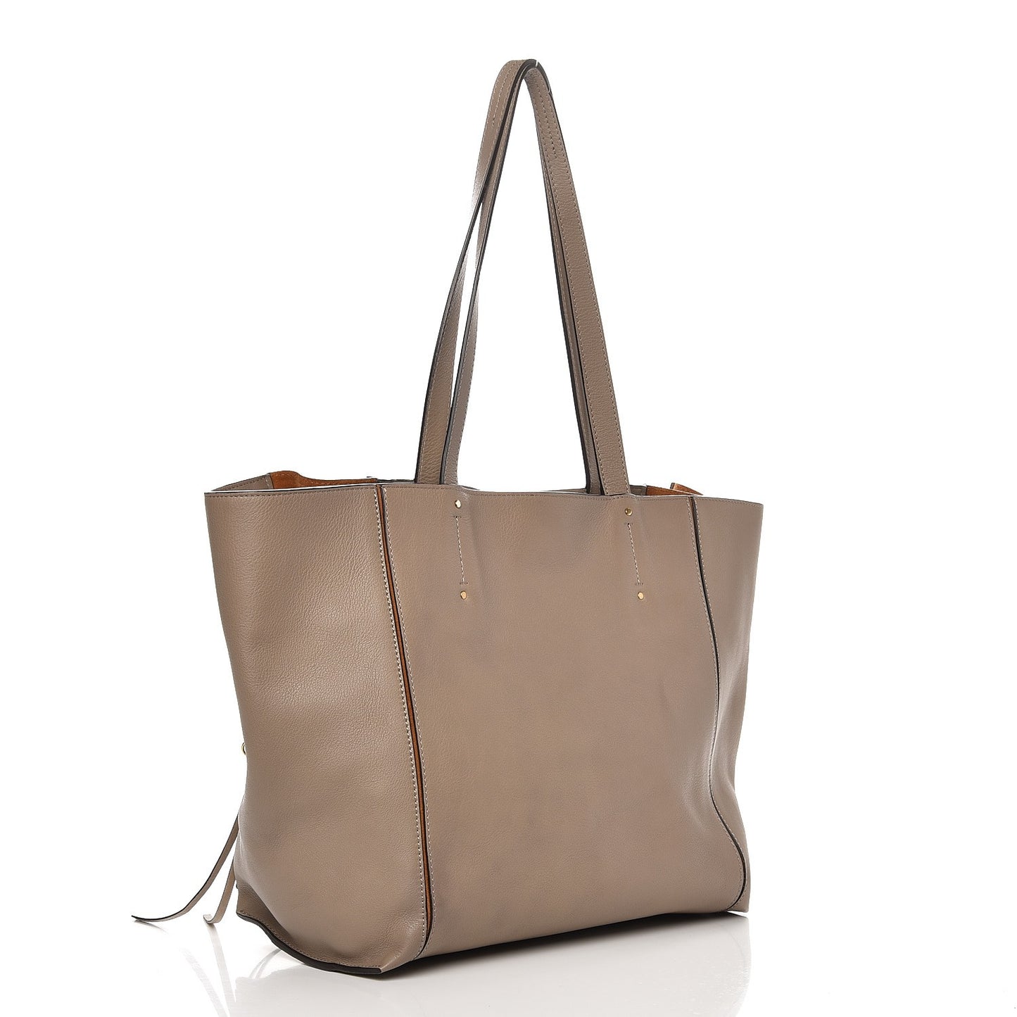 Smooth Calfskin Medium Milo Shopping Tote Motty Grey
