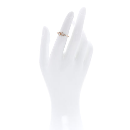 Tiffany 18K Rose Gold Diamond T Wire Ring 47 4 2 of 4