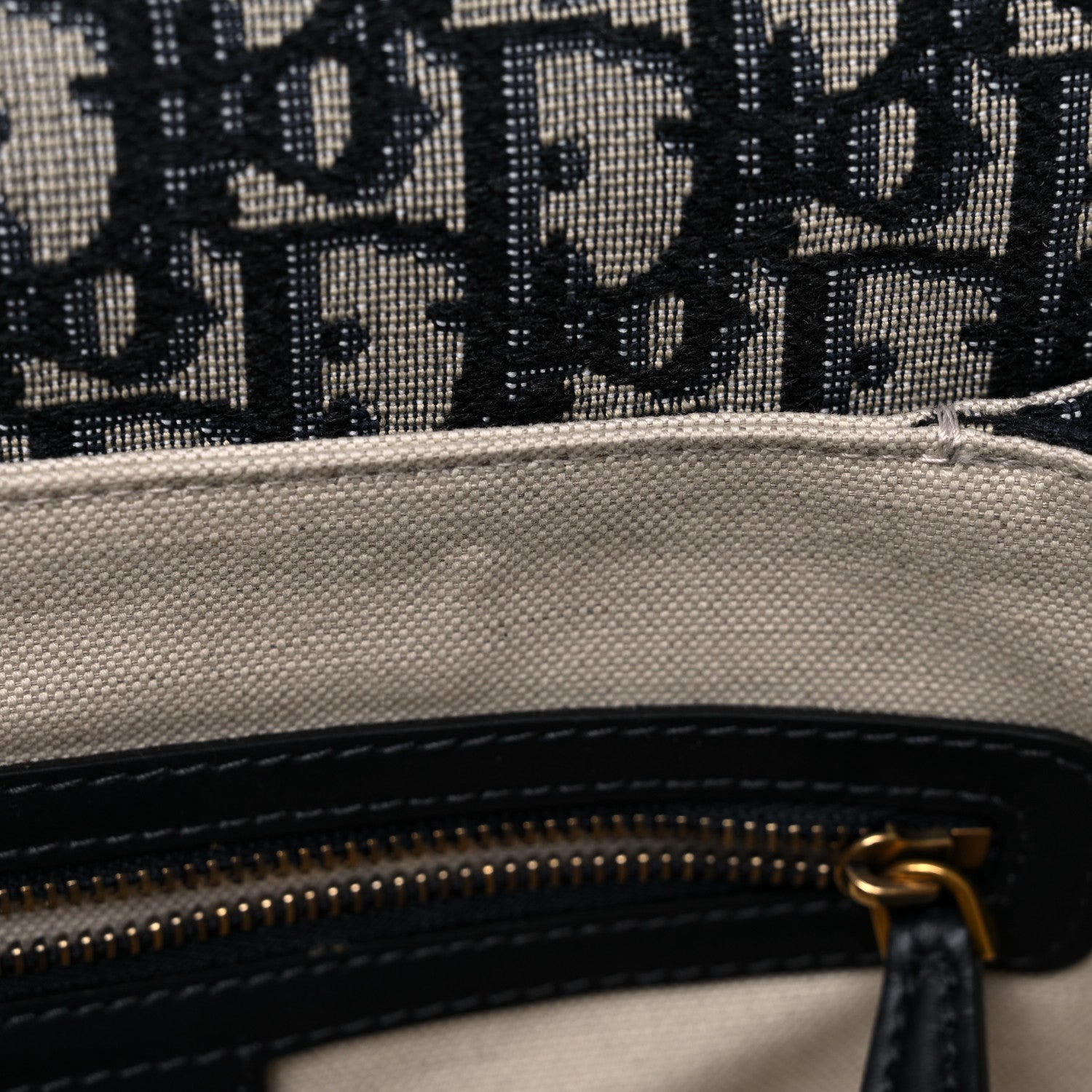 Christian Dior Oblique Flap Bag Navy Blue 11 of 12